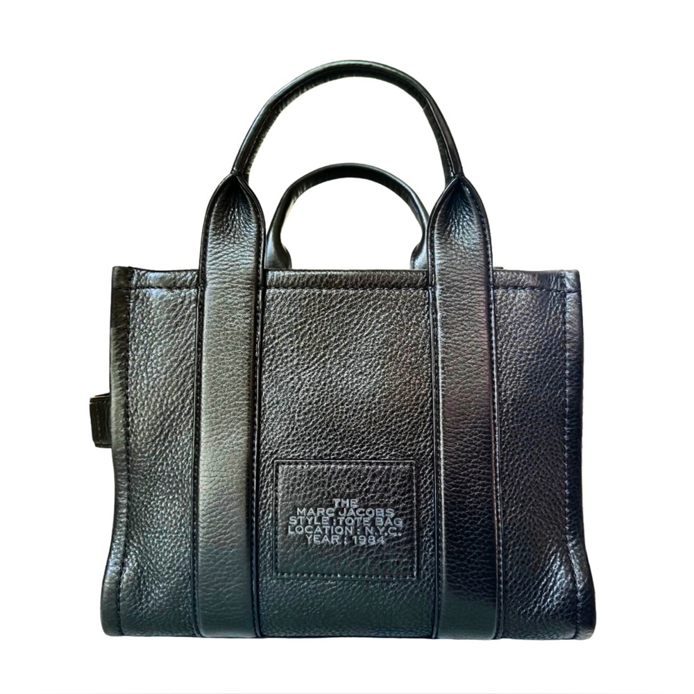 Marc Jacobs Black Leather The Tote Bag • Authentic - Picture 2 of 6